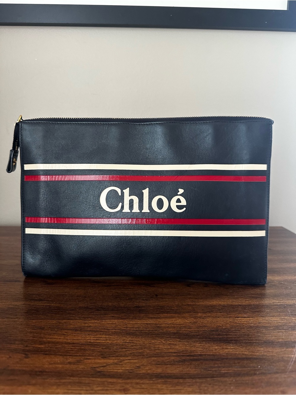 Chloe Vick Leather Zip Pouch Clutch - Picture 3 of 10